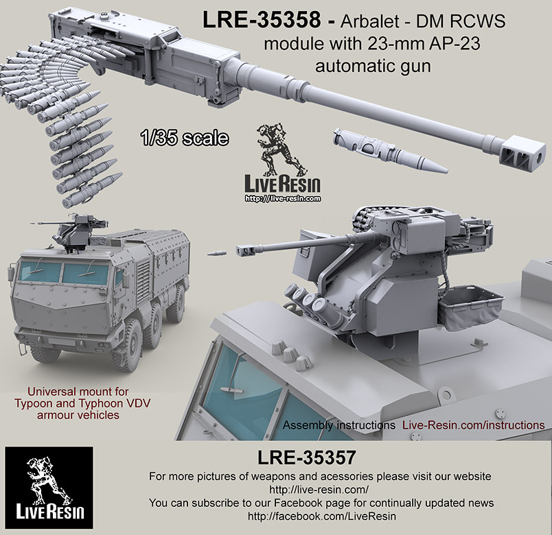 1/35 Arbalet-DM RCWS Module with 23mm AP-23 Automatic Gun - Click Image to Close