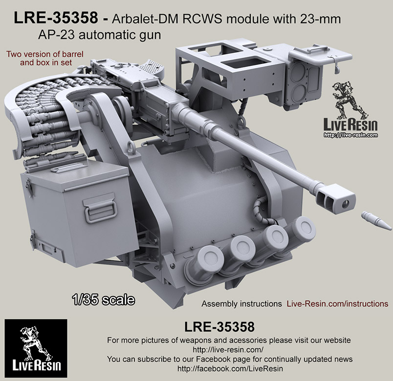 1/35 Arbalet-DM RCWS Module with 23mm AP-23 Automatic Gun - Click Image to Close