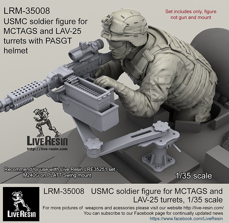 1/35 USMC Soldier #2 with PASGT Helmet - Click Image to Close