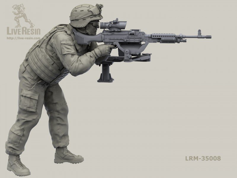 1/35 USMC Soldier #2 with PASGT Helmet - Click Image to Close