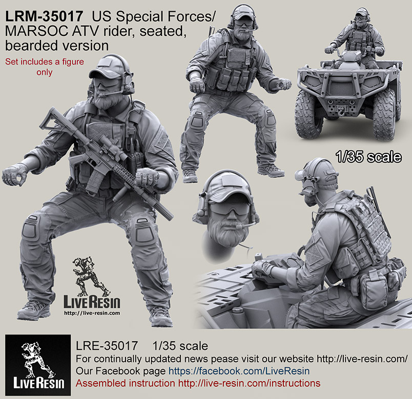 1/35 US Special Forces/MARSOC ATV Rider #2 - Click Image to Close