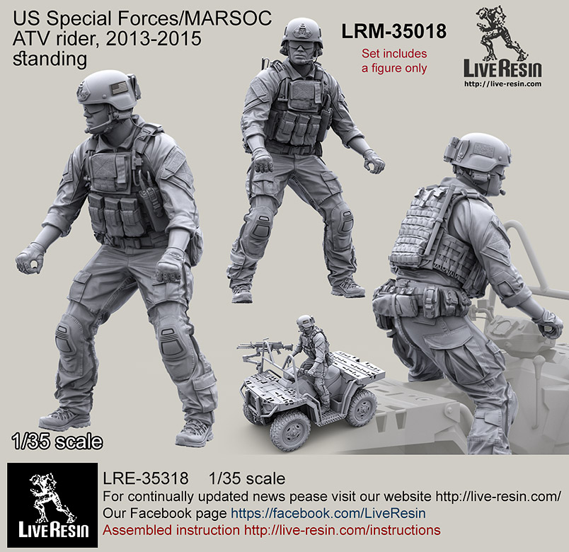 1/35 US Special Forces/MARSOC ATV Rider #3 - Click Image to Close