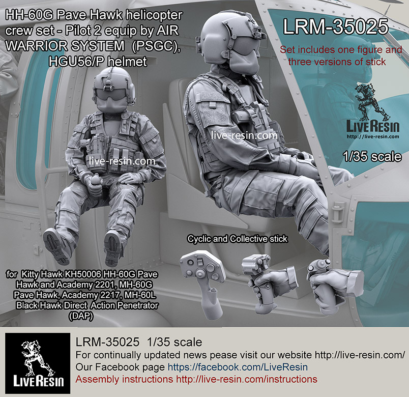 1/35 HH-60G Pave Hawk Helicopter Crew Pilot #2 - Click Image to Close