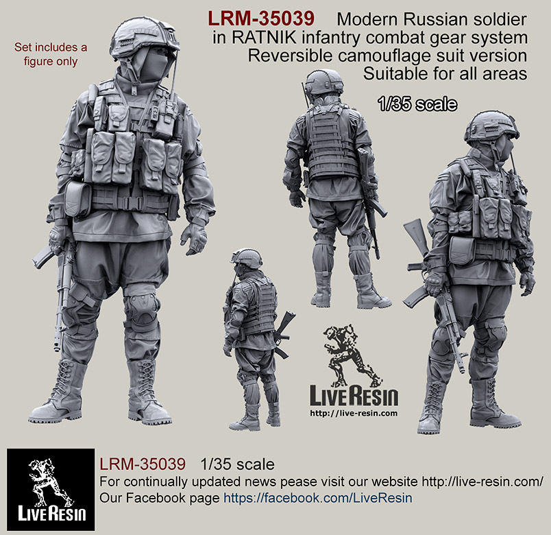 1/35 Russian Soldier in Modern Infantry Combat Gear System #1 - Click Image to Close