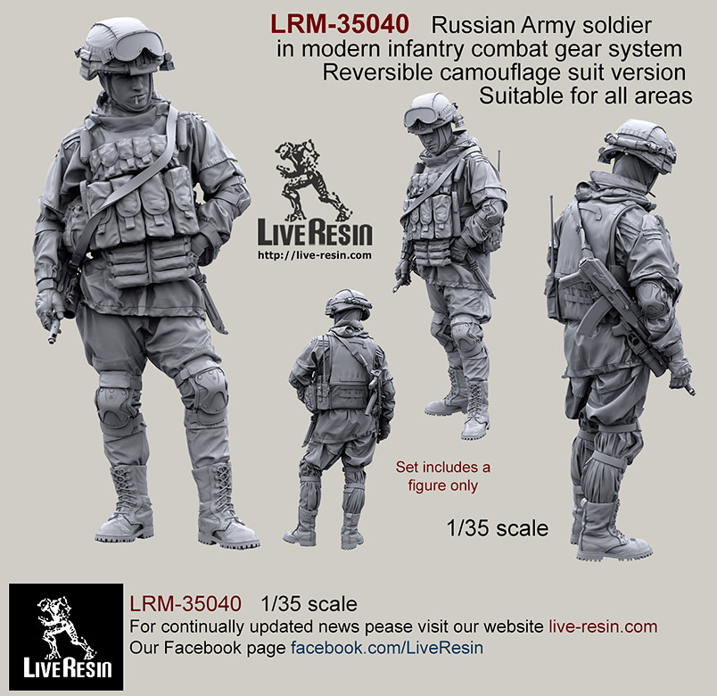 1/35 Russian Soldier in Modern Infantry Combat Gear System #2 - Click Image to Close