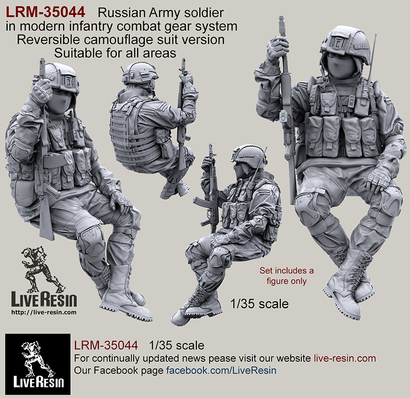 1/35 Russian Soldier in Modern Infantry Combat Gear System #6 - Click Image to Close