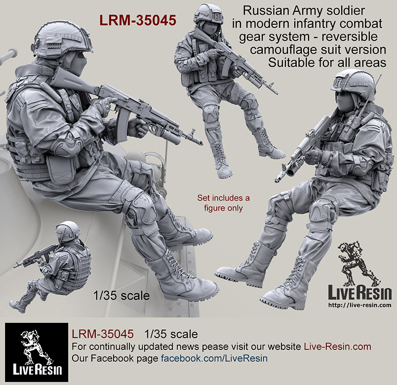 1/35 Russian Soldier in Modern Infantry Combat Gear System #7 - Click Image to Close