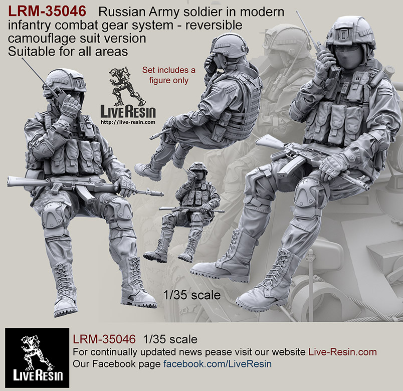 1/35 Russian Soldier in Modern Infantry Combat Gear System #8 - Click Image to Close