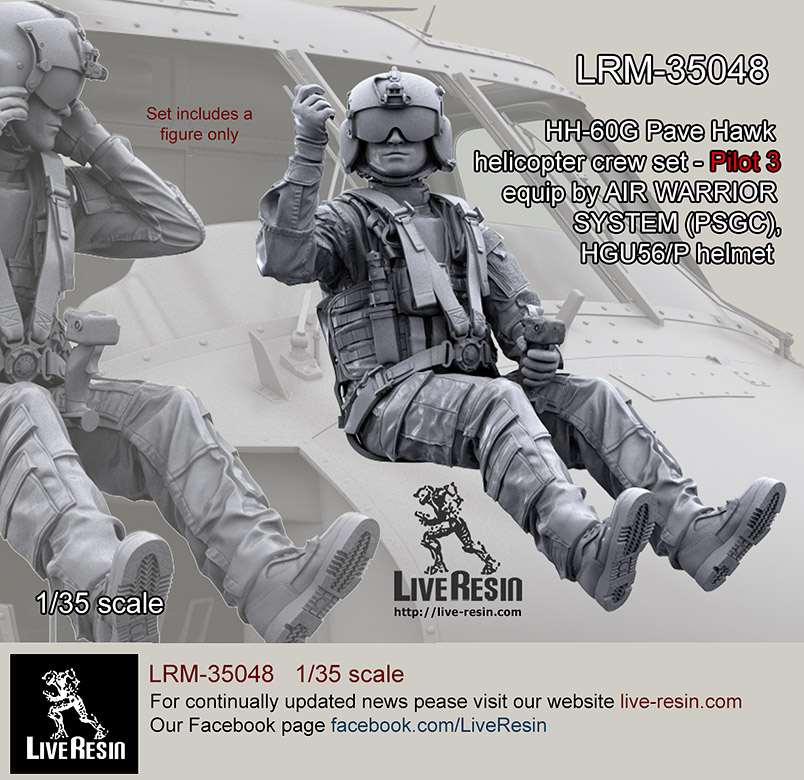 1/35 HH-60G Pave Hawk Helicopter Crew Pilot #3 - Click Image to Close