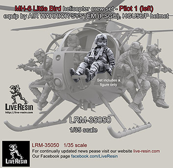 1/35 MH-6 Liitle Bird Helicopter Pilot #1