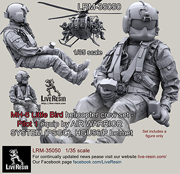 1/35 MH-6 Liitle Bird Helicopter Pilot #1 - Click Image to Close