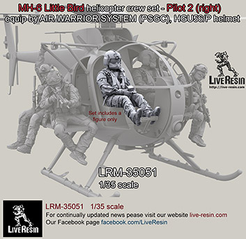 1/35 MH-6 Liitle Bird Helicopter Pilot #2 - Click Image to Close