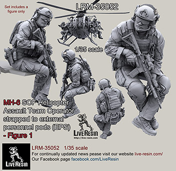 1/35 MH-6 SOF Helicopter Assault Team #1 - Click Image to Close