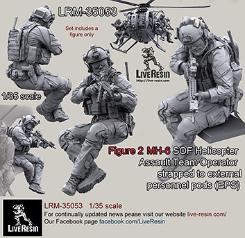 1/35 MH-6 SOF Helicopter Assault Team #2 - Click Image to Close