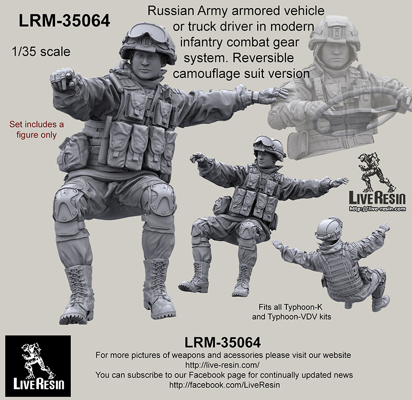 1/35 Russian Army Armored Vehicle or Truck Commander #17 - Click Image to Close