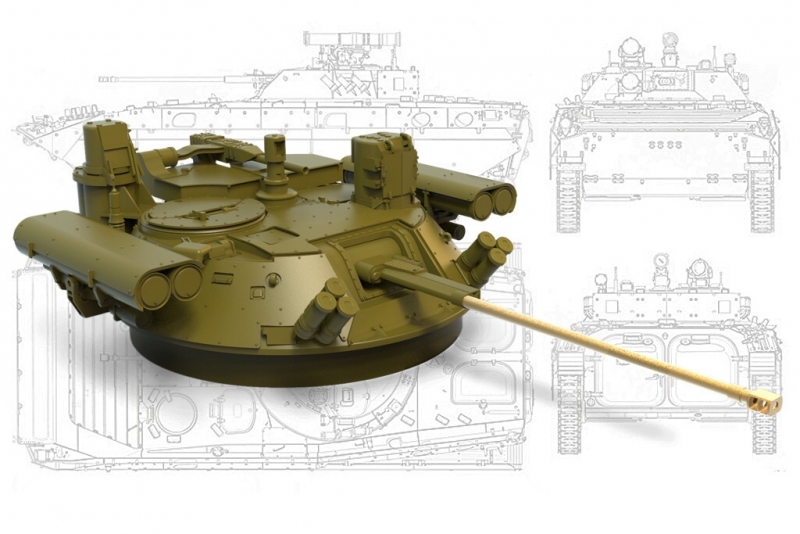 1/35 Turret "Berezhok" (Metall Barrel) for BMP-2 & IFV Bumerang - Click Image to Close