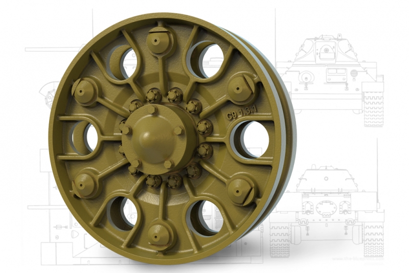 1/35 T-34 Drive Sprockets (Sun Type) - Click Image to Close