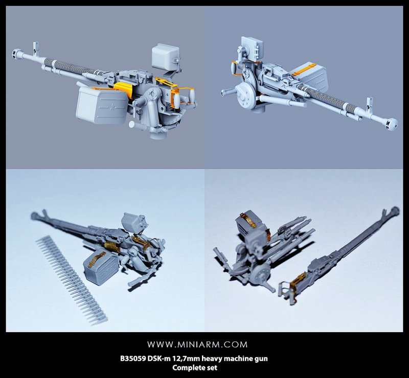 1/35 DSK-m 12.7mm Heavy Machine Gun - Click Image to Close