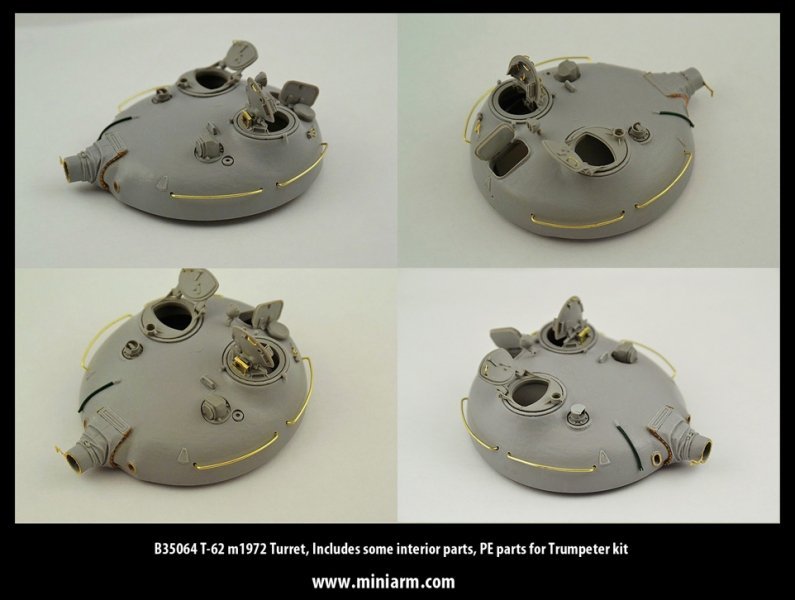 1/35 T-62 m1972 Turret for Trumpeter - Click Image to Close