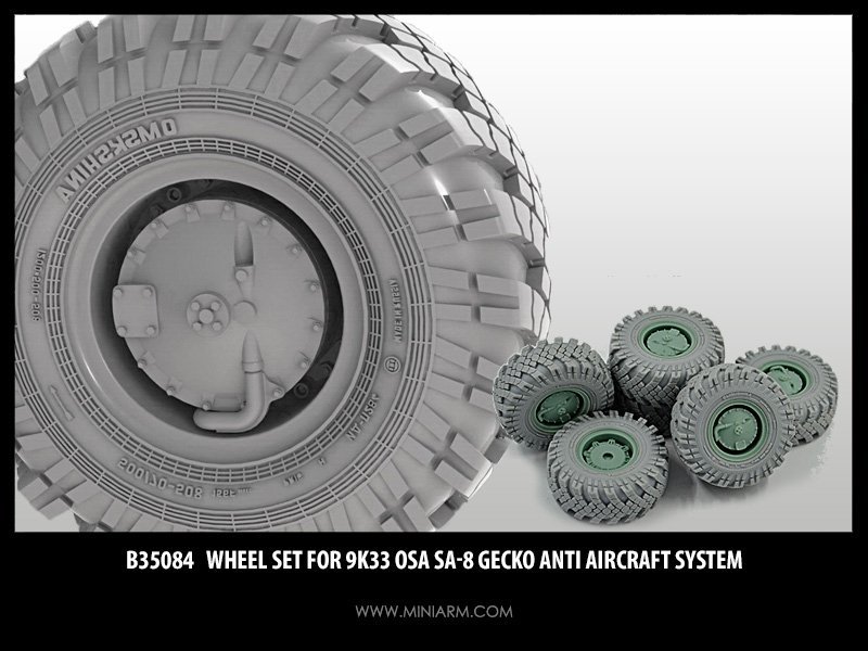 1/35 Wheel Set for 9K33 Osa SA-8 Gecko Anti-Aircraft System - Click Image to Close