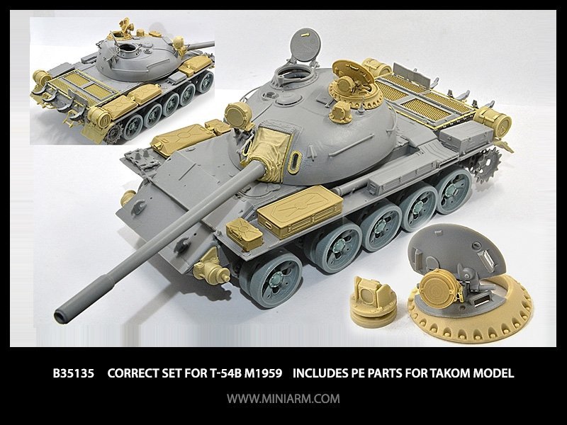 1/35 T-54B m1959 Correct Set w/PE Parts for Takom - Click Image to Close
