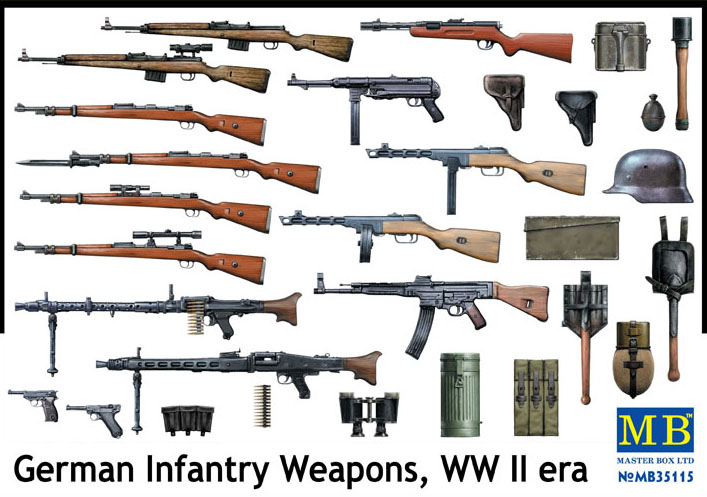 1/35 German Infantry Weapons, WWII era - Click Image to Close