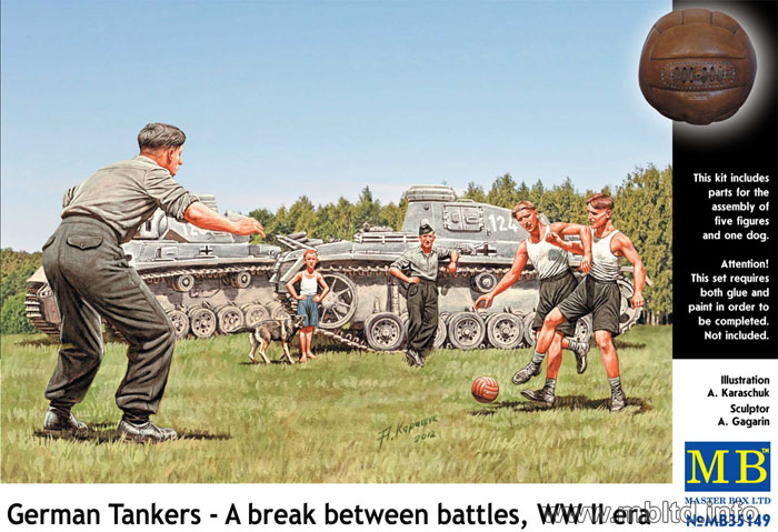 1/35 German Tankers, A Break Between Battles - Click Image to Close