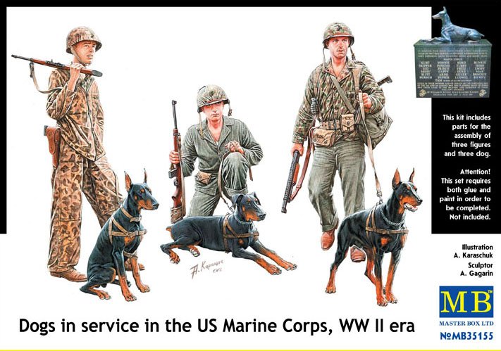 1/35 WWII Dogs in Service in the US Marine Corps - Click Image to Close