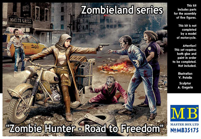 1/35 Zombie Hunter, Road to Freedom, Zombieland Series - Click Image to Close