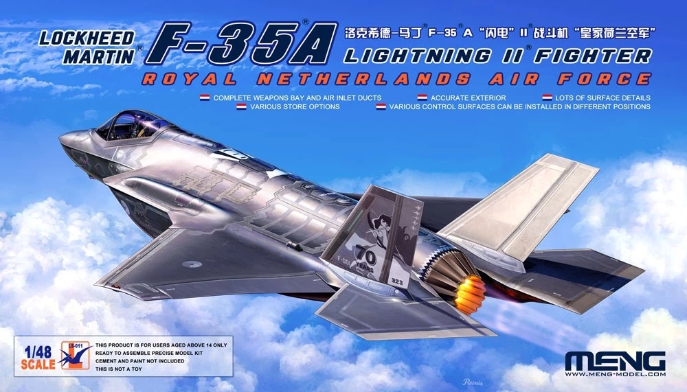 1/48 F-35A Lightning II, Royal Netherlands Air Force - Click Image to Close
