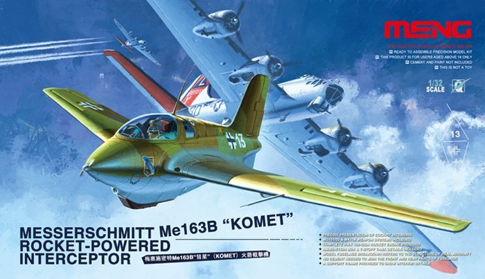 1/32 Messerschmitt Me163B "Komet" Rocket-Powered Interceptor - Click Image to Close