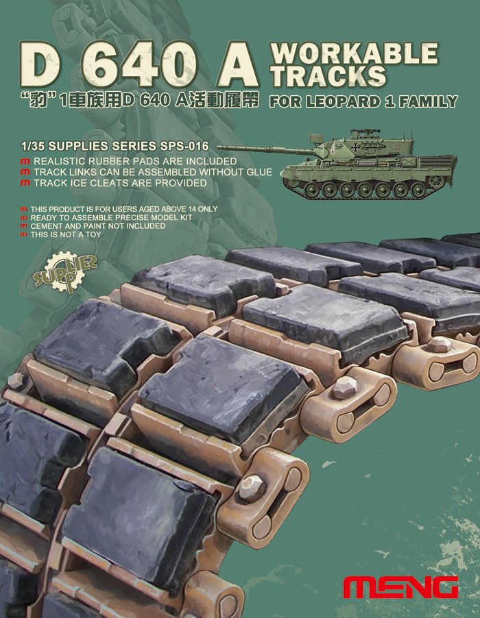 1/35 D640A Workable Tracks for Leopard 1 Family - Click Image to Close