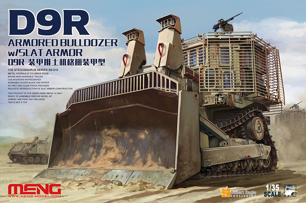 1/35 D9R Armored Bulldozer w/Slat Armor - Click Image to Close