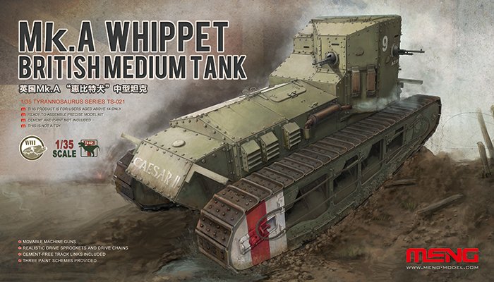 1/35 Mk.A Whippet, British Medium Tank - Click Image to Close