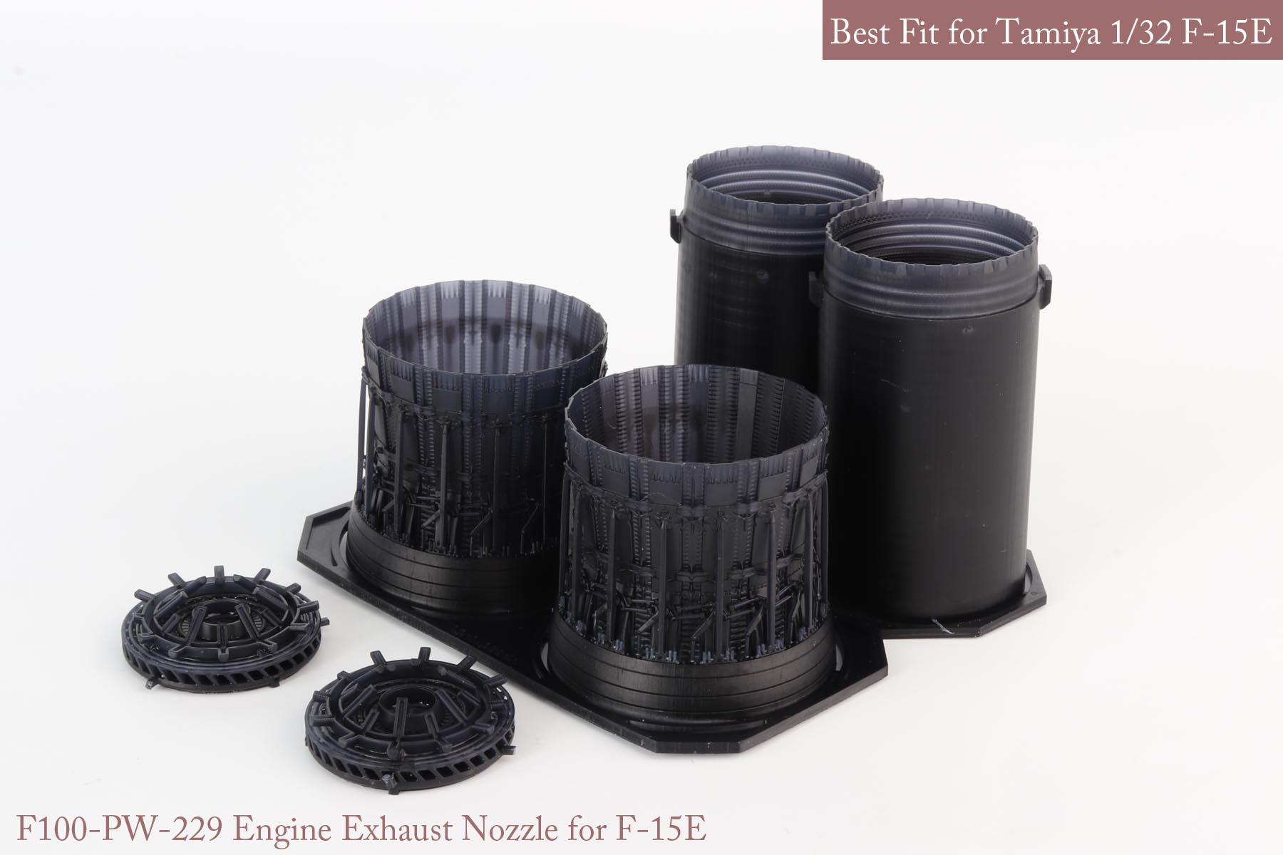 1/32 F-15C/D/E/K P&W Nozzle & Burner (Opened) for Tamiya - Click Image to Close