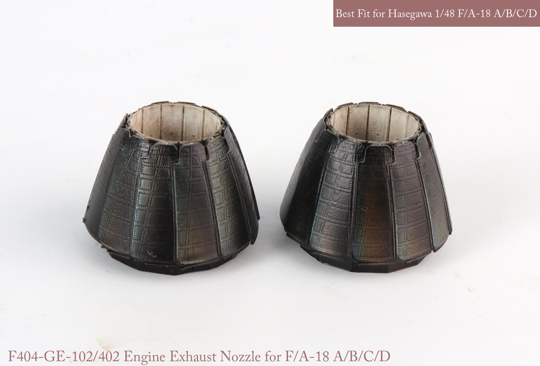 1/48 F/A-18A/B/C/D GE Nozzle Set (Closed) for Hasegawa - Click Image to Close