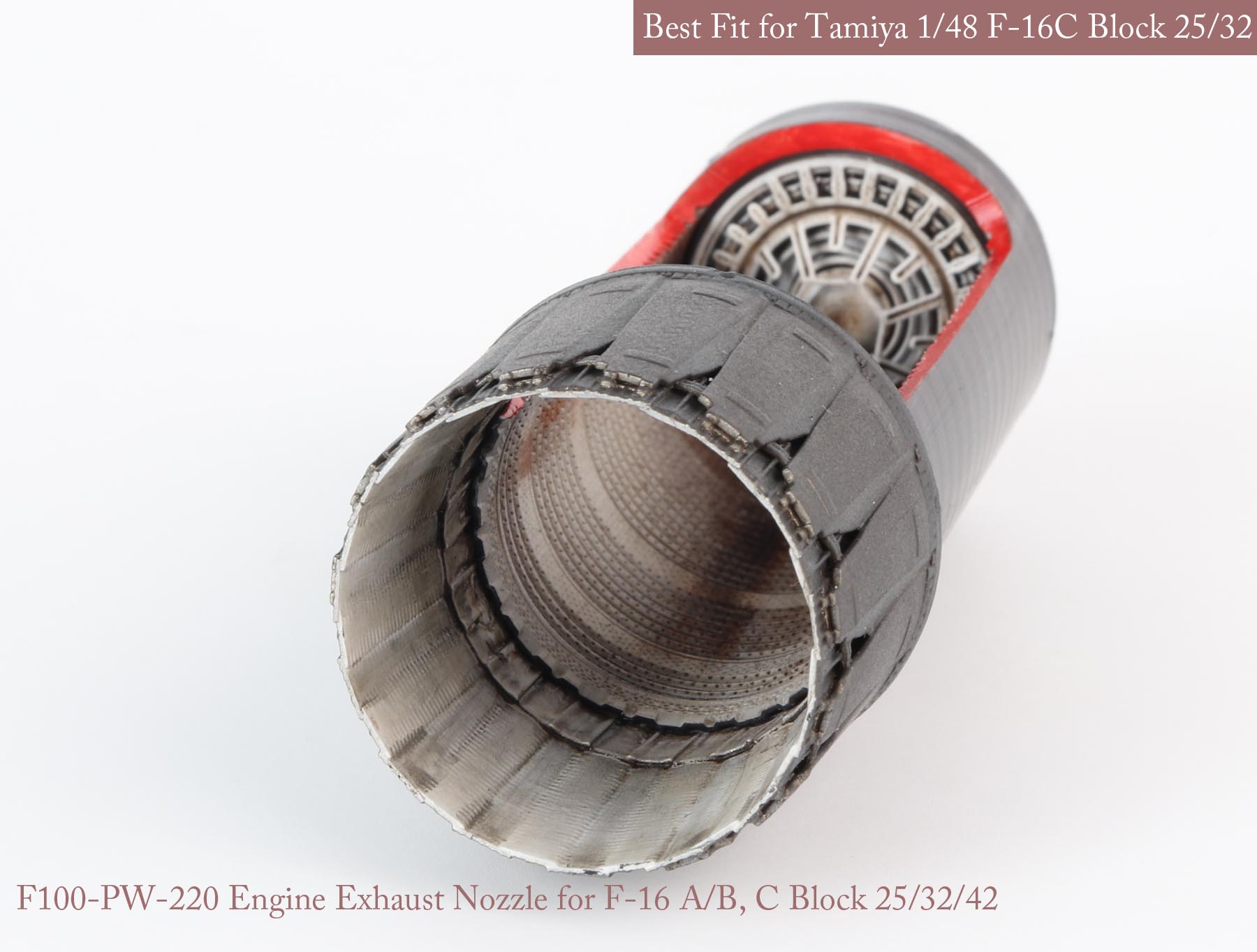 1/48 F-16A/B/C/D Block.25/32/42 P&W Nozzle & Burner for Tamiya - Click Image to Close