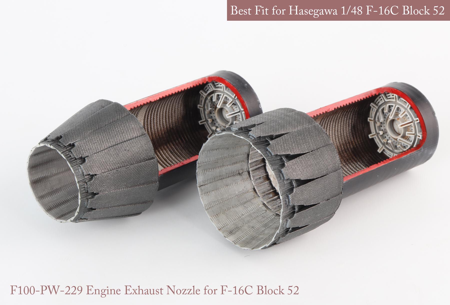 1/48 F-16C/D Block.52 P&W Nozzle & Burner for Hasegawa - Click Image to Close