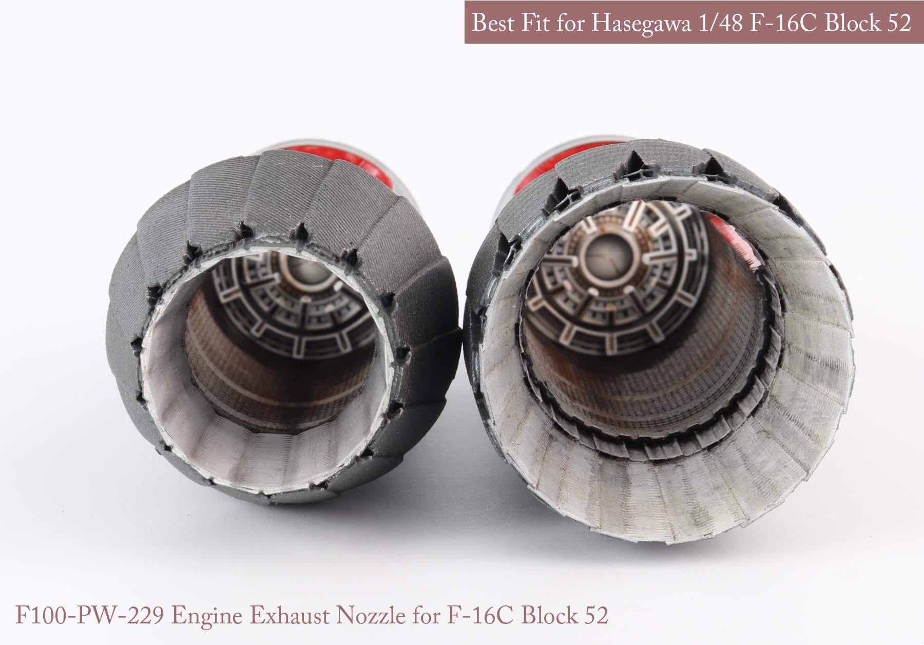 1/48 F-16C/D Block.52 P&W Nozzle & Burner for Hasegawa - Click Image to Close
