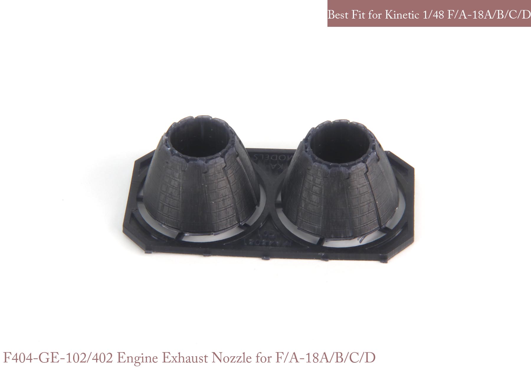 1/48 F/A-18A/B/C/D Nozzle & Burner Set (Closed) for Kinetic - Click Image to Close