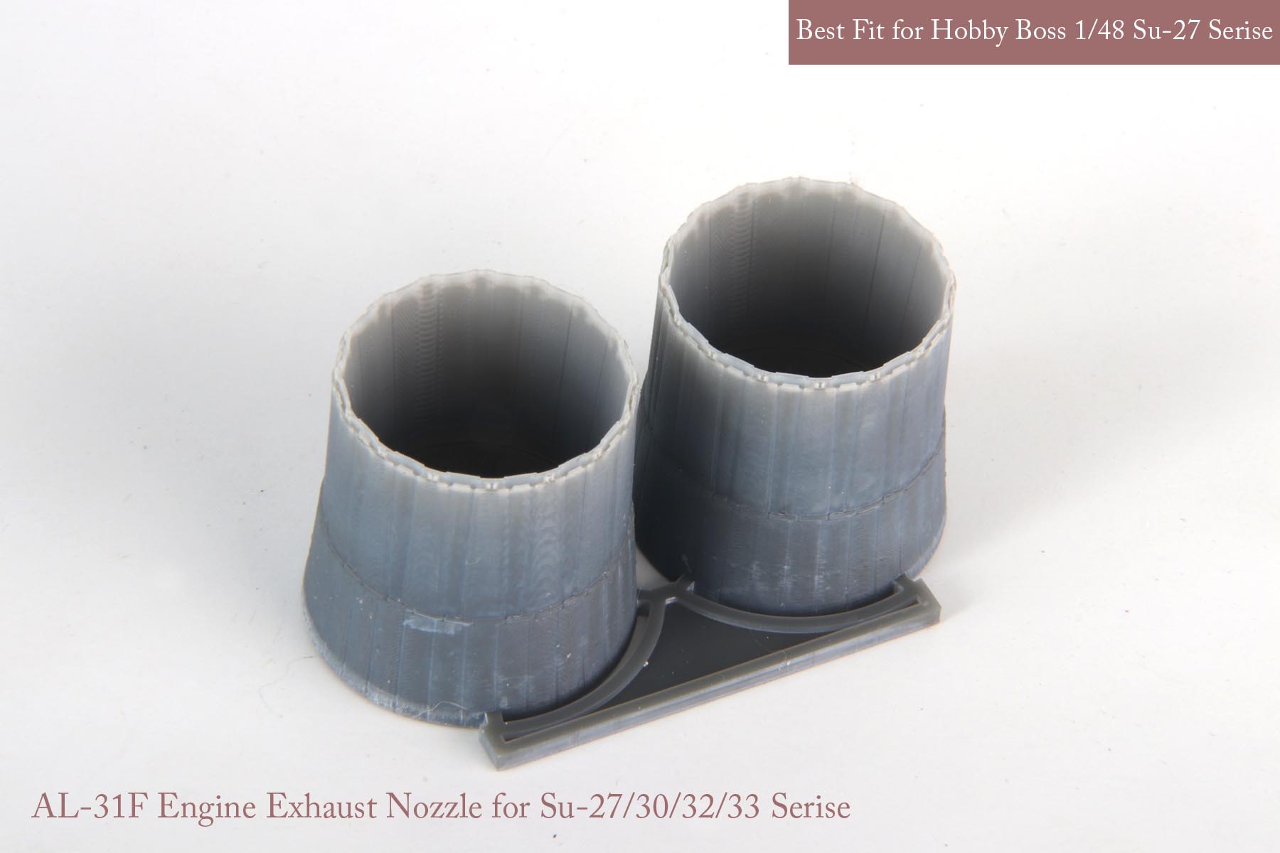 1/48 Su-27/30/33 Exhaust Nozzle Set (Opened) for Hobby Boss - Click Image to Close