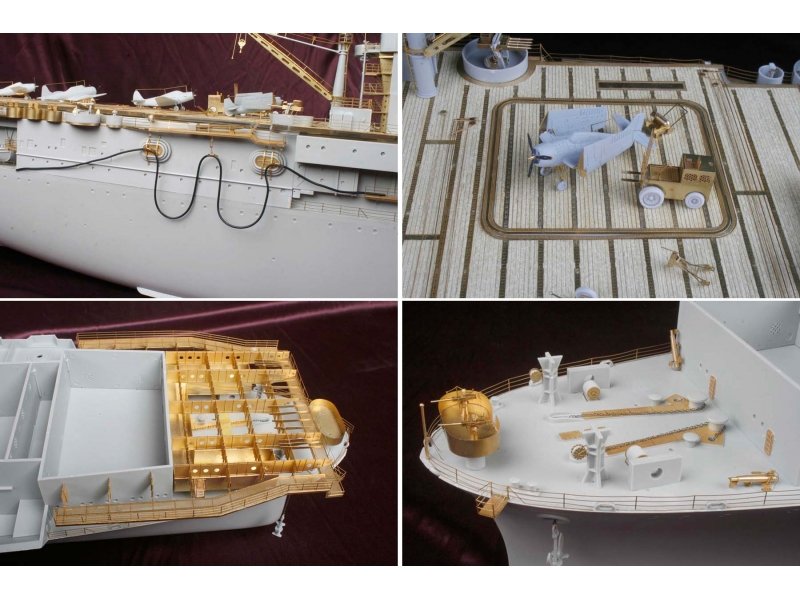 1/200 USS Hornet CV-8 DX Pack for Merit (with Wooden Deck) - Click Image to Close