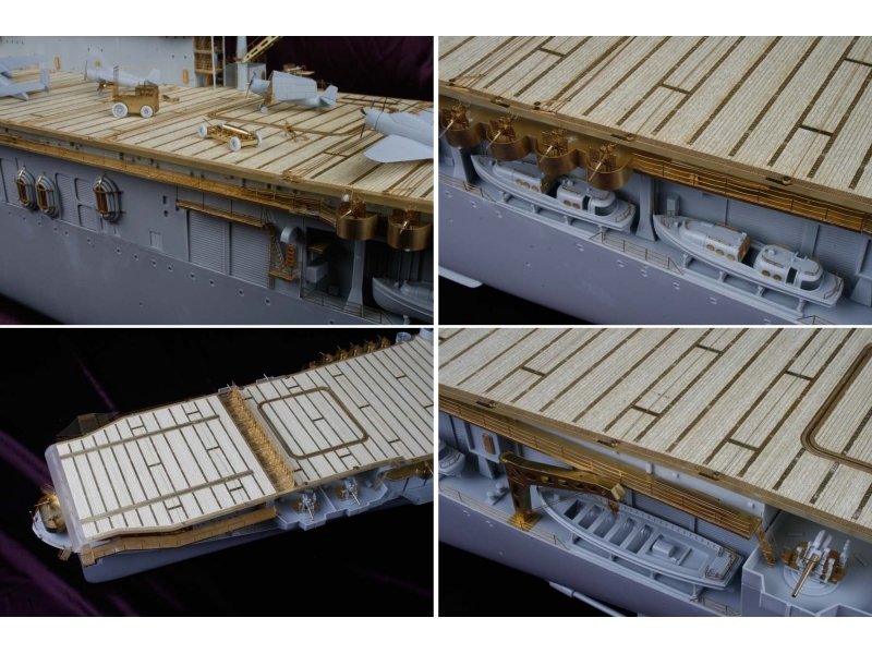 1/200 USS Hornet CV-8 Wooden Deck for Merit/Trumpeter - Click Image to Close