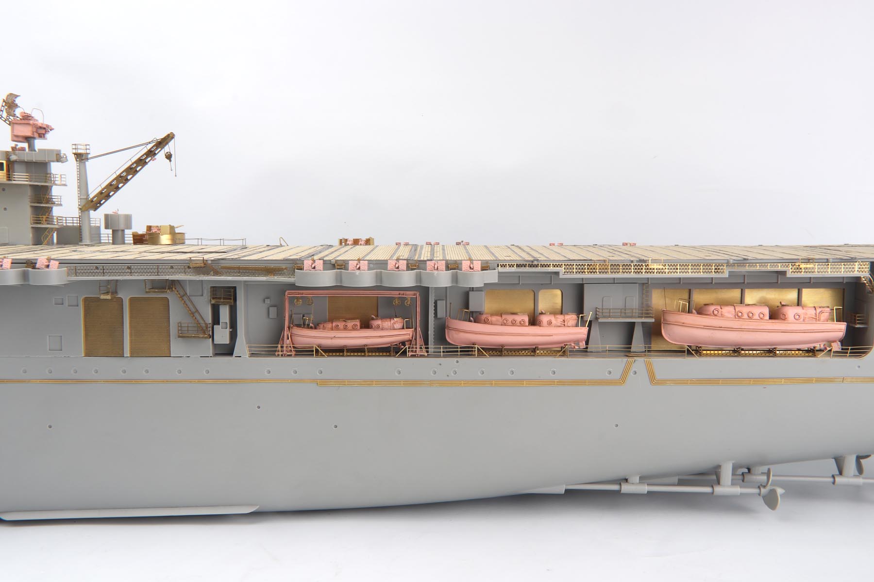 1/200 USS CV-6 Enterprise DX Pack w/Wooden Deck for Trumpeter - Click Image to Close