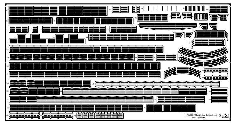 1/200 German Battleship Scharnhorst Value Pack for Trumpeter - Click Image to Close