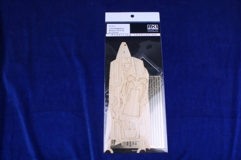 1/350 German Bismarck Wooden Deck Deluxe for Tamiya - Click Image to Close