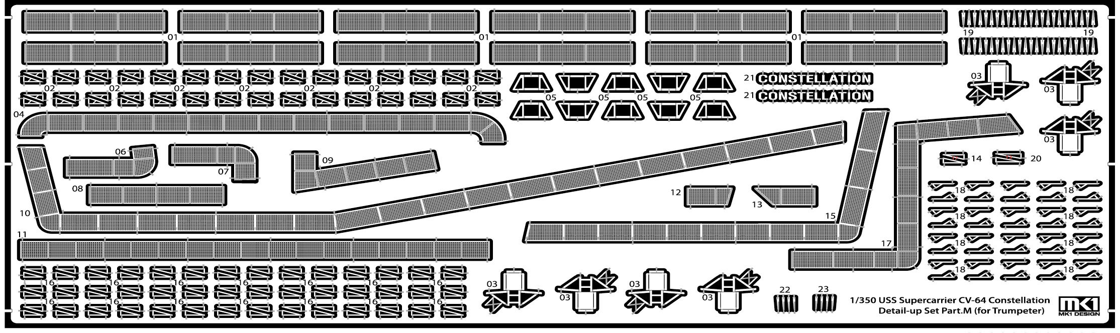 1/350 USS Constellation CV-64 Detail Up Parts for Trumpeter - Click Image to Close