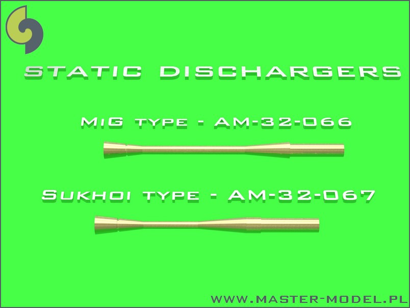 1/32 Static Dischargers - Type Used on Sukhoi Jets (14 pcs) - Click Image to Close