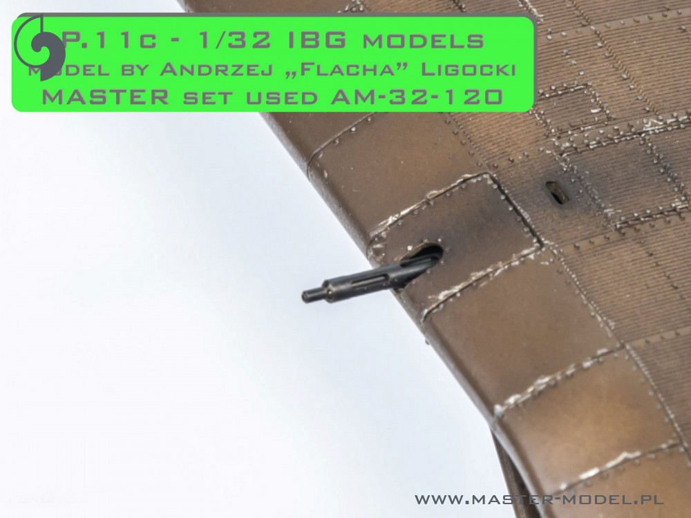 1/32 PZL P.11c - WZ.33 MG Barrels, Gunsight & Venturi Tube - Click Image to Close