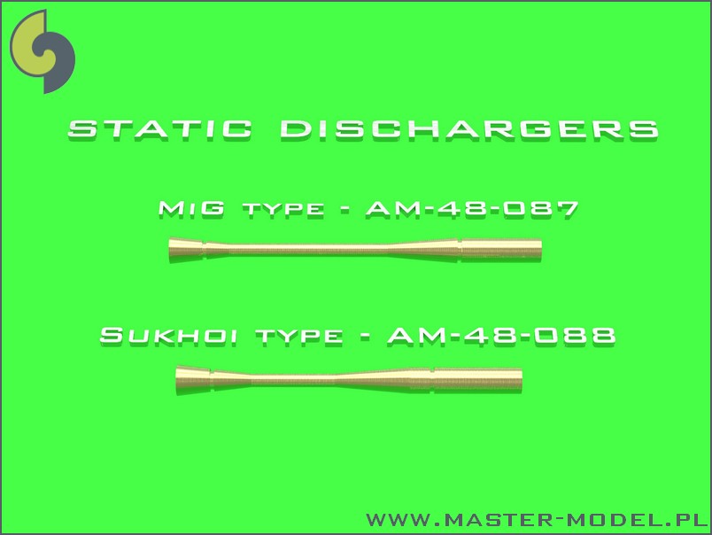 1/48 Static Dischargers - Type Used on MiG Jets (14 pcs) - Click Image to Close